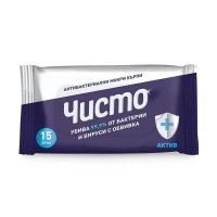 ЧИСТО Антибактериални мокри кърпи х 15 0,61&nbsp;&euro;&nbsp; от Vitania.bg