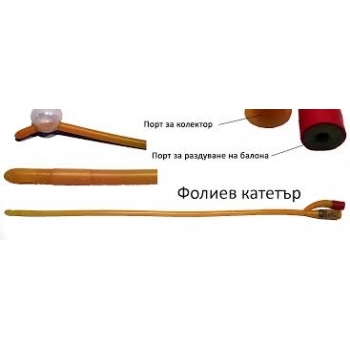 КАТЕТЪР фолиев двупътен с балон No18 x30мл -Helm • Цена