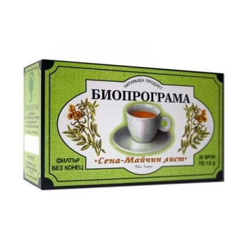 БИОПРОГРАМА ЧАЙ Сена-майчин лист филтър 20 бр. • Цена