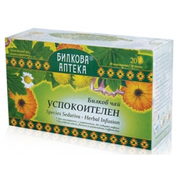 БИОХЕРБА Билков чай УСПОКОИТЕЛЕН филтър х 20 • Цена