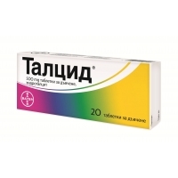 ТАЛЦИД При киселини, подуване, гастрит и язва x 20 таблетки БАЙЕР 4,45&nbsp;&euro;&nbsp; от Vitania.bg