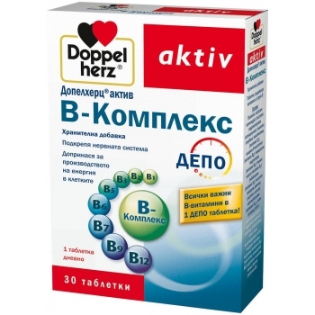 ДОПЕЛХЕРЦ АКТИВ Витамин В-комплекс табл х 30 • Цена